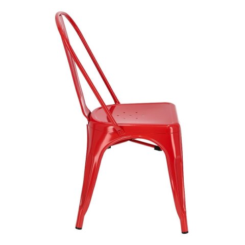 KRZESŁO Paris D2.DESIGN CZERWONE inspirowane Tolix metal malowany MOŻNA SZTAPLOWAĆdo domu i lokalu KRZESŁO Paris D2.DESIGN CZERWONE inspirowane Tolix metal malowany MOŻNA SZTAPLOWAĆdo domu i lokalu