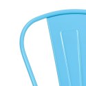 D2.DESIGN Krzesło Paris niebieskie inspirowane Tol ix D2.DESIGN Krzesło Paris niebieskie inspirowane Tol ix