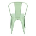 D2.DESIGN Krzesło Paris zielone inspirowane Tolix D2.DESIGN Krzesło Paris zielone inspirowane Tolix