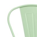 D2.DESIGN Krzesło Paris zielone inspirowane Tolix D2.DESIGN Krzesło Paris zielone inspirowane Tolix