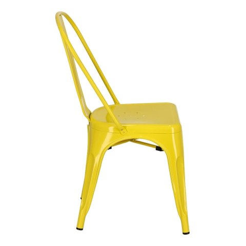 KRZESŁO Paris ŻÓŁTE inspirowane Tolix METAL malowany wytrzymałe i stabilne MOŻNA SZTAPLOWAĆ D2.DESIGN KRZESŁO Paris ŻÓŁTE inspirowane Tolix METAL malowany wytrzymałe i stabilne MOŻNA SZTAPLOWAĆ D2.DESIGN
