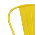 KRZESŁO Paris ŻÓŁTE inspirowane Tolix METAL malowany wytrzymałe i stabilne MOŻNA SZTAPLOWAĆ D2.DESIGN KRZESŁO Paris ŻÓŁTE inspirowane Tolix METAL malowany wytrzymałe i stabilne MOŻNA SZTAPLOWAĆ D2.DESIGN