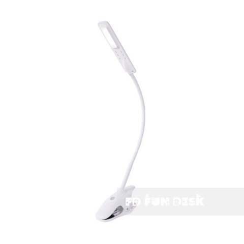 Fun Desk Lampka biurkowa L3 biała na klips LED