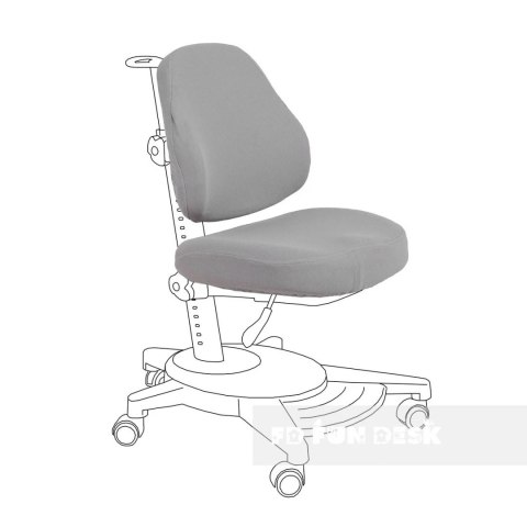 Fun Desk Pokrowiec Agosto Grey CC na krzesło / fotel szary Fun Desk Pokrowiec Agosto Grey CC na krzesło / fotel szary