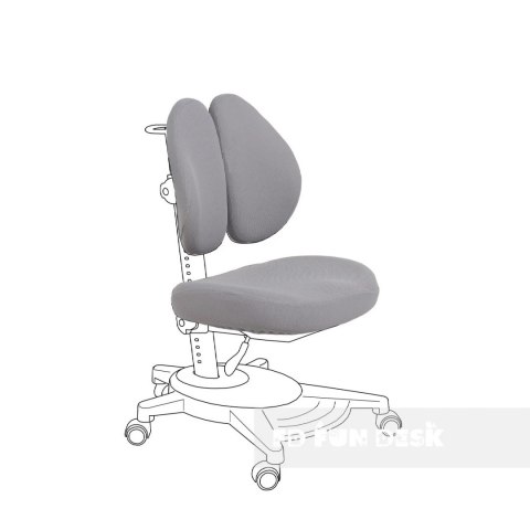 Fun Desk Pokrowiec Pittore Grey CC na krzesło / fotel szary Fun Desk Pokrowiec Pittore Grey CC na krzesło / fotel szary