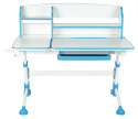Fun Desk Amare II Blue biurko regulowane białe niebieskie Fun Desk Amare II Blue biurko regulowane białe niebieskie
