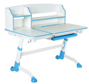 Fun Desk Amare II Blue biurko regulowane białe niebieskie Fun Desk Amare II Blue biurko regulowane białe niebieskie