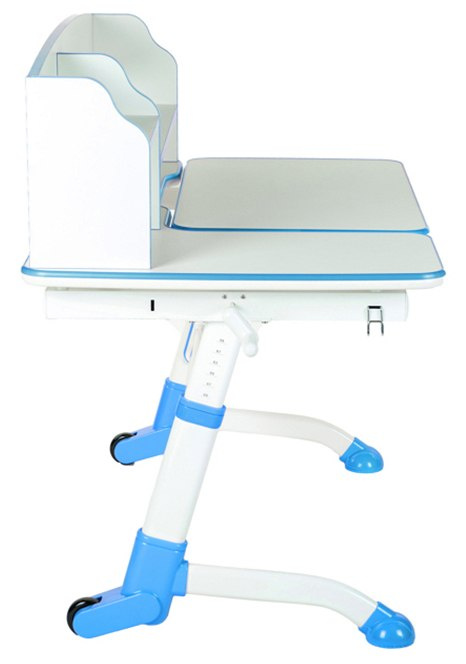 Fun Desk Amare II Blue biurko regulowane białe niebieskie Fun Desk Amare II Blue biurko regulowane białe niebieskie