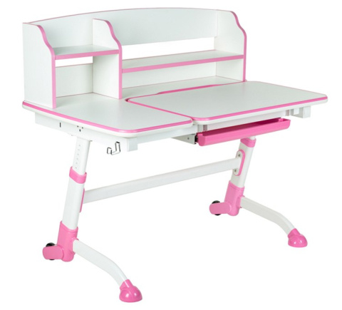 Fun Desk Amare II Pink biurko regulowane różowe Fun Desk Amare II Pink biurko regulowane różowe