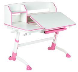 Fun Desk Amare II Pink biurko regulowane różowe