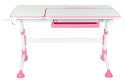 Fun Desk Amare Pink biurko regulowane białe różowe
