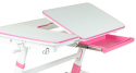 Fun Desk Amare Pink biurko regulowane białe różowe