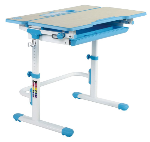Fun Desk Biurko dziecięce Lavoro L Blue regulowane białe niebieskie Fun Desk Biurko dziecięce Lavoro L Blue regulowane białe niebieskie