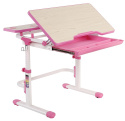 Fun Desk Biurko dziecięce Lavoro L Pink regulowane białe różowe dla dziewczynki Fun Desk Biurko dziecięce Lavoro L Pink regulowane białe różowe dla dziewczynki