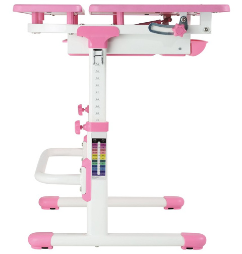 Fun Desk Biurko dziecięce Lavoro L Pink regulowane białe różowe dla dziewczynki Fun Desk Biurko dziecięce Lavoro L Pink regulowane białe różowe dla dziewczynki