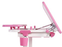 Fun Desk Biurko dziecięce Lavoro L Pink regulowane białe różowe dla dziewczynki Fun Desk Biurko dziecięce Lavoro L Pink regulowane białe różowe dla dziewczynki