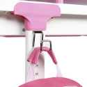 Fun Desk Biurko dziecięce Lavoro L Pink regulowane białe różowe dla dziewczynki
