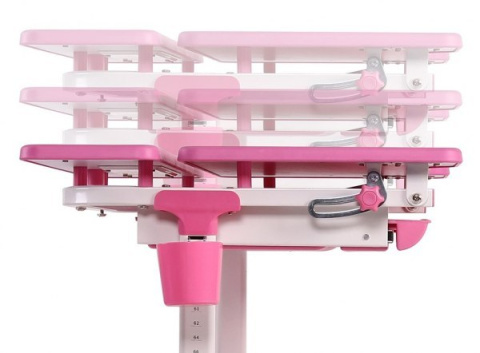 Fun Desk Biurko dziecięce Lavoro L Pink regulowane białe różowe dla dziewczynki Fun Desk Biurko dziecięce Lavoro L Pink regulowane białe różowe dla dziewczynki