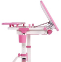 Fun Desk Biurko dziecięce Lavoro L Pink regulowane białe różowe dla dziewczynki Fun Desk Biurko dziecięce Lavoro L Pink regulowane białe różowe dla dziewczynki