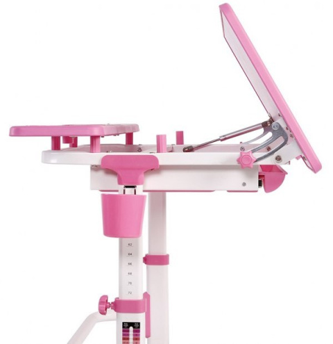 Fun Desk Biurko dziecięce Lavoro L Pink regulowane białe różowe dla dziewczynki Fun Desk Biurko dziecięce Lavoro L Pink regulowane białe różowe dla dziewczynki