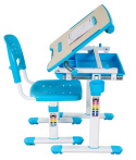 Fun Desk dziecięce Bambino Blue BIURKO+KRZESŁO regulowane