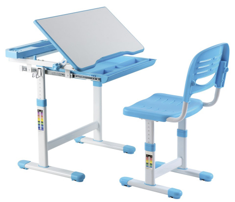 Fun Desk dziecięce Cantare Blue BIURKO+KRZESŁO regulowane niebieskie Fun Desk dziecięce Cantare Blue BIURKO+KRZESŁO regulowane niebieskie