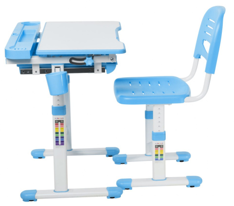 Fun Desk dziecięce Cantare Blue BIURKO+KRZESŁO regulowane niebieskie Fun Desk dziecięce Cantare Blue BIURKO+KRZESŁO regulowane niebieskie