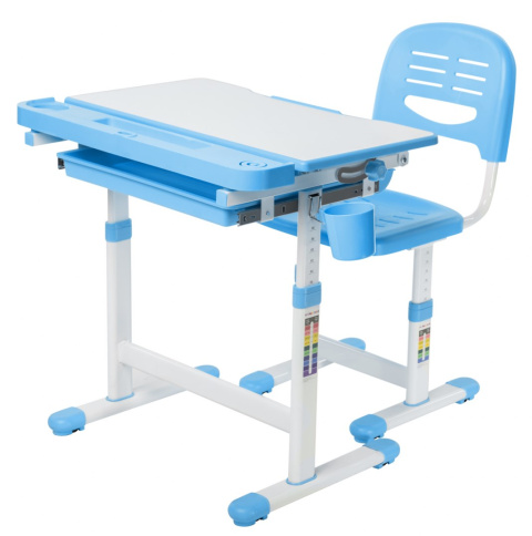 Fun Desk dziecięce Cantare Blue BIURKO+KRZESŁO regulowane niebieskie Fun Desk dziecięce Cantare Blue BIURKO+KRZESŁO regulowane niebieskie