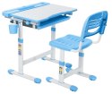 Fun Desk dziecięce Cantare Blue BIURKO+KRZESŁO regulowane niebieskie
