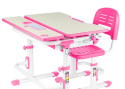 Fun Desk dziecięce Lavoro Pink BIURKO+KRZESŁO regulowane