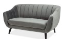 SIGNAL SOFA ELITE 2 VELVET SZARY BLUVEL 14 / WENGE (T)