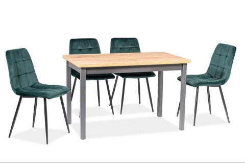 SIGNAL STÓŁ ADAM PROSTOKĄTNY NIEROZKŁADANY PŁYTA LAMINOWANA DĄB LANCELOT / STELAŻ ANTRACYT MDF 100x60 SIGNAL STÓŁ ADAM PROSTOKĄTNY NIEROZKŁADANY PŁYTA LAMINOWANA DĄB LANCELOT / STELAŻ ANTRACYT MDF 100x60