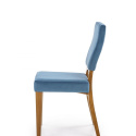 Halmar WENANTY krzesło do jadalni dąb miodowy / morski materiał: drewno lite dębowe / tkanina