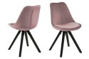 ACTONA Krzesło Dima VIC dusty rose /black ACTONA Krzesło Dima VIC dusty rose /black