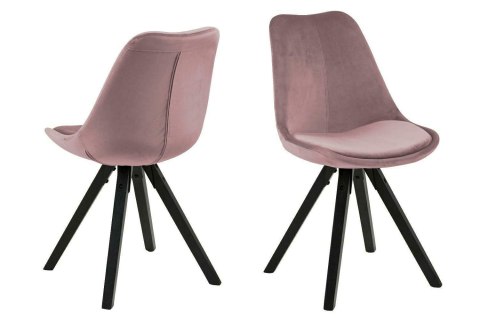 ACTONA Krzesło Dima VIC dusty rose /black ACTONA Krzesło Dima VIC dusty rose /black
