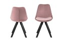 ACTONA Krzesło Dima VIC dusty rose /black ACTONA Krzesło Dima VIC dusty rose /black