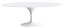 King Home Stół TULIP ELLIPSE biały - blat owalny MDF półmat, metal lakierowany połysk King Home Stół TULIP ELLIPSE biały - blat owalny MDF półmat, metal lakierowany połysk