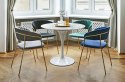King Home Stół TULIP MARBLE fi 90 biały - blat okrągły marmurowy, metal King Home Stół TULIP MARBLE fi 90 biały - blat okrągły marmurowy, metal