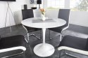 King Home Stół TULIP PREMIUM 100 okrągły biały - blat MDF połysk podstawa metal lakierowany proszkowo King Home Stół TULIP PREMIUM 100 okrągły biały - blat MDF połysk podstawa metal lakierowany proszkowo