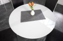 King Home Stół TULIP PREMIUM 100 okrągły biały - blat MDF połysk podstawa metal lakierowany proszkowo King Home Stół TULIP PREMIUM 100 okrągły biały - blat MDF połysk podstawa metal lakierowany proszkowo