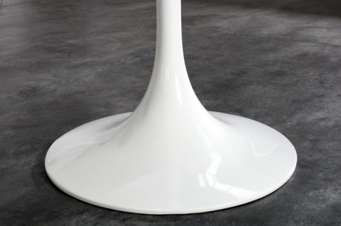 King Home Stół TULIP PREMIUM 100 okrągły biały - blat MDF połysk podstawa metal lakierowany proszkowo King Home Stół TULIP PREMIUM 100 okrągły biały - blat MDF połysk podstawa metal lakierowany proszkowo