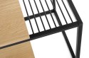 STOLIK KWADRATOWY GALLER DĄB Z GAZETNIKIEM MDF metal CZARNY KING HOME STOLIK KWADRATOWY GALLER DĄB Z GAZETNIKIEM MDF metal CZARNY KING HOME