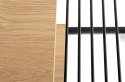 STOLIK KWADRATOWY GALLER DĄB Z GAZETNIKIEM MDF metal CZARNY KING HOME STOLIK KWADRATOWY GALLER DĄB Z GAZETNIKIEM MDF metal CZARNY KING HOME