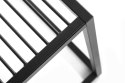 STOLIK KWADRATOWY GALLER DĄB Z GAZETNIKIEM MDF metal CZARNY KING HOME STOLIK KWADRATOWY GALLER DĄB Z GAZETNIKIEM MDF metal CZARNY KING HOME