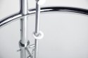STOLIK OKRĄGŁY GREY REGULOWANA WYSOKOŚĆ chromowany - metal, szkło hartowane TRANSPARENTNE KING HOME STOLIK OKRĄGŁY GREY REGULOWANA WYSOKOŚĆ chromowany - metal, szkło hartowane TRANSPARENTNE KING HOME