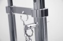 STOLIK OKRĄGŁY GREY REGULOWANA WYSOKOŚĆ chromowany - metal, szkło hartowane TRANSPARENTNE KING HOME STOLIK OKRĄGŁY GREY REGULOWANA WYSOKOŚĆ chromowany - metal, szkło hartowane TRANSPARENTNE KING HOME