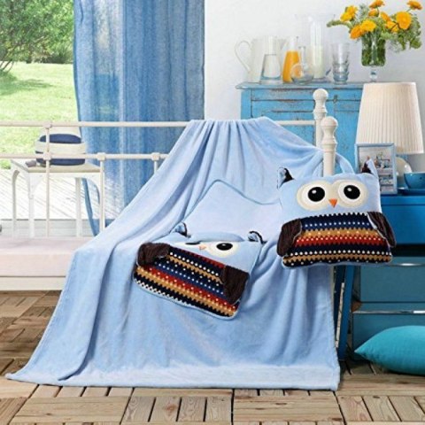 Frankhauer Kocyk dziecięcy OWLS z mikrofibry- różne kolory Frankhauer Kocyk dziecięcy OWLS z mikrofibry- różne kolory