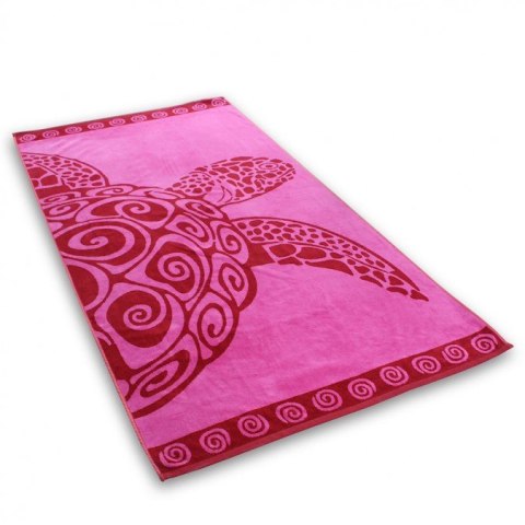 Frankhauer Ręcznik plażowy PINK TURTLE 90x180 Frankhauer Ręcznik plażowy PINK TURTLE 90x180