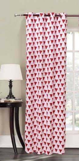 Frankhauer Zasłona TRIANGLES biało-czerwona 140x245