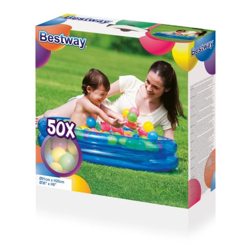 Bestway Bestway 51085 BASEN Z PIŁECZKAMI HAPPY TIME 91cmxH20cmX50balls